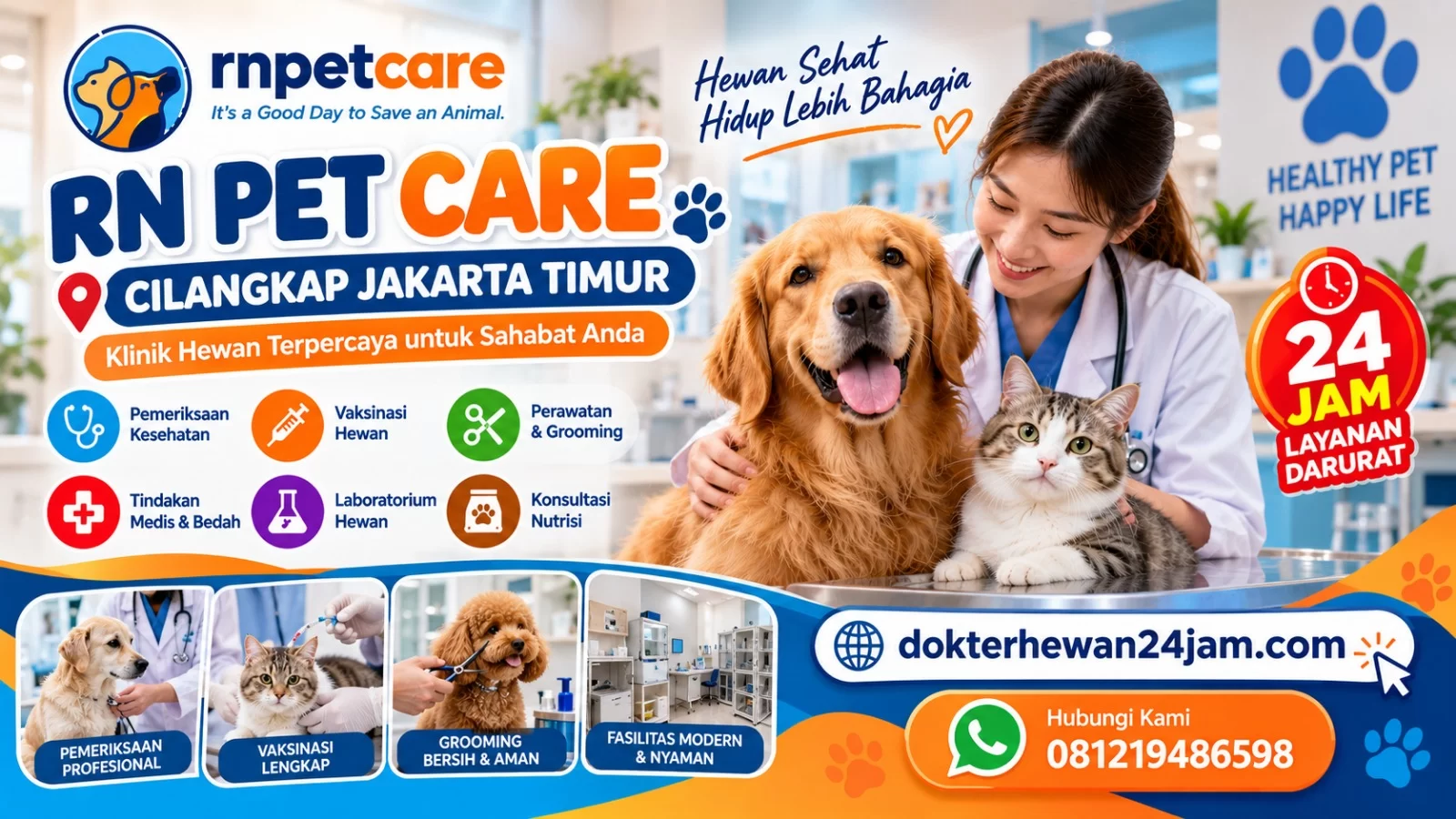 RN Pet Care Cilangkap Jakarta Timur - Klinik Hewan